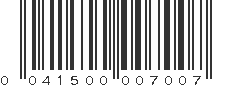 UPC 041500007007