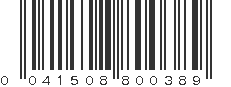 UPC 041508800389