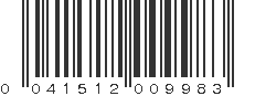 UPC 041512009983