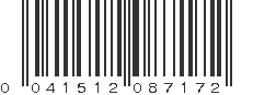 UPC 041512087172