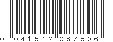 UPC 041512087806