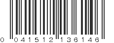 UPC 041512136146