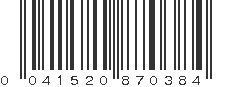 UPC 041520870384