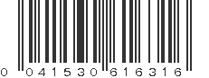 UPC 041530616316