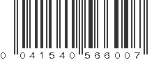 UPC 041540566007