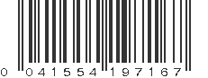 UPC 041554197167