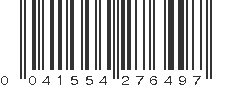 UPC 041554276497