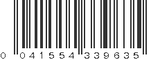 UPC 041554339635