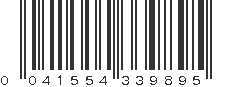 UPC 041554339895