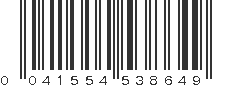 UPC 041554538649