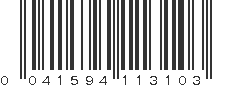 UPC 041594113103