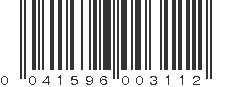 UPC 041596003112