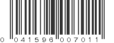 UPC 041596007011