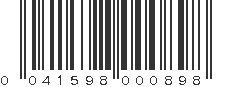 UPC 041598000898