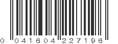 UPC 041604227196