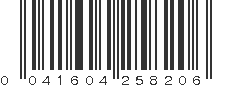 UPC 041604258206