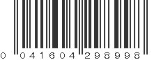 UPC 041604298998