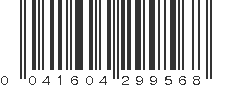 UPC 041604299568