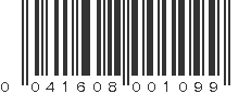 UPC 041608001099