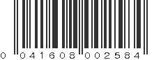 UPC 041608002584