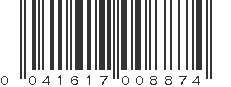 UPC 041617008874