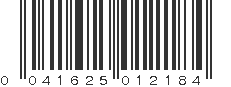 UPC 041625012184