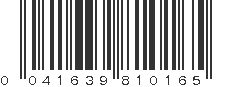 UPC 041639810165