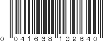 UPC 041668139640