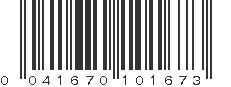 UPC 041670101673