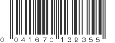 UPC 041670139355