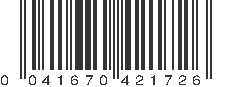 UPC 041670421726