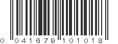 UPC 041679101018