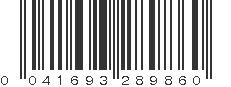 UPC 041693289860