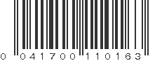 UPC 041700110163