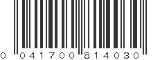 UPC 041700814030