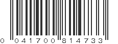 UPC 041700814733