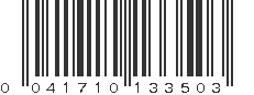 UPC 041710133503