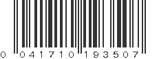 UPC 041710193507