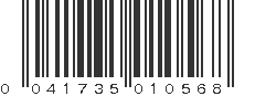 UPC 041735010568