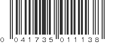 UPC 041735011138