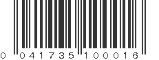 UPC 041735100016