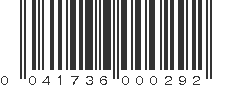 UPC 041736000292