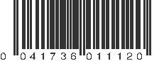 UPC 041736011120