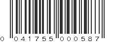 UPC 041755000587