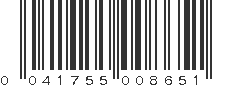 UPC 041755008651