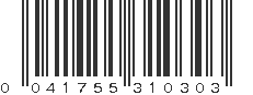 UPC 041755310303