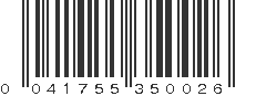 UPC 041755350026