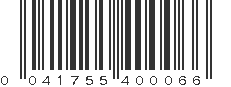 UPC 041755400066