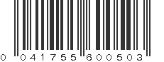 UPC 041755600503