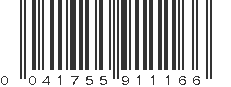 UPC 041755911166